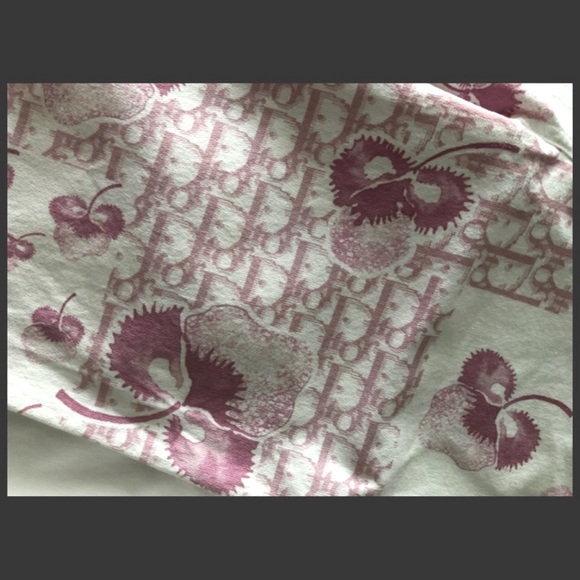 ✨Authentic Vintage Y2K Christian Dior Cherry Blossom Diorissimo Cotton Pants - Picture 4 of 13